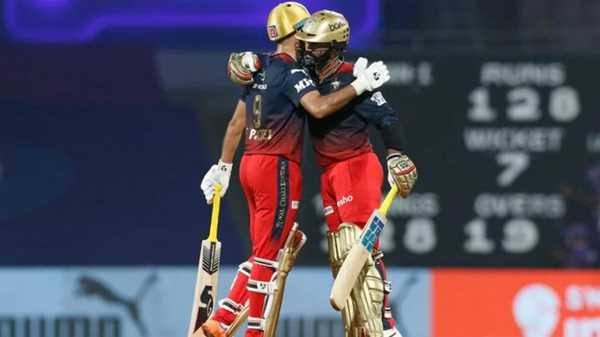 आईपीएल 2022 : आखिरी ओवर में आरसीबी की शानदार जीत, केकेआर को 3 विकेट से हराया